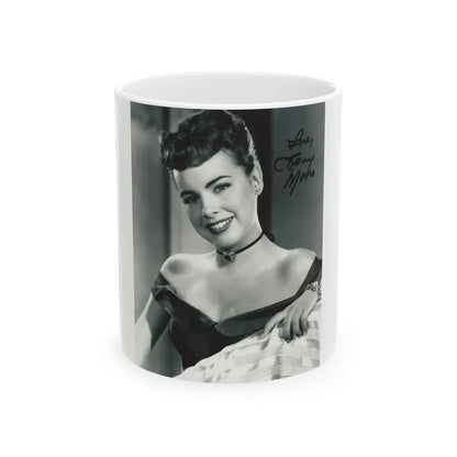 Terry Moore #708 (Vintage Female Icon) White Coffee Mug-11oz-Go Mug Yourself