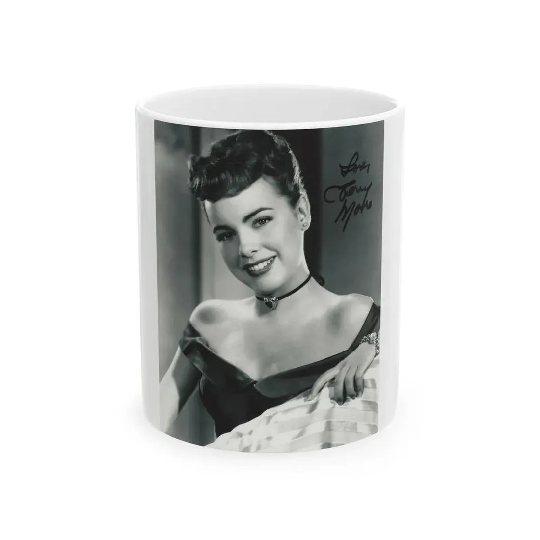 Terry Moore #708 (Vintage Female Icon) White Coffee Mug 11oz - Go Mug Yourself