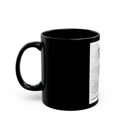 Terry Moore #709 - 8x10 1953 2-Piece B&W Full Body Swimsuit Cheesecake Photo from 20th Century Fox Photo Shoot1 (Vintage Female Icon) Black Coffee Mug - Go Mug Yourself