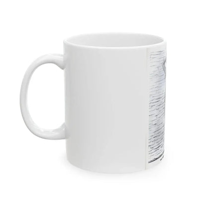 Terry Moore #709 - 8x10 1953 2-Piece B&W Full Body Swimsuit Cheesecake Photo from 20th Century Fox Photo Shoot1 (Vintage Female Icon) White Coffee Mug - Go Mug Yourself