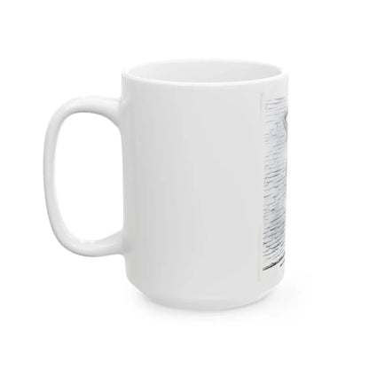 Terry Moore #709 - 8x10 1953 2-Piece B&W Full Body Swimsuit Cheesecake Photo from 20th Century Fox Photo Shoot1 (Vintage Female Icon) White Coffee Mug - Go Mug Yourself