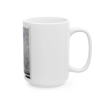 Terry Moore #709 - 8x10 1953 2-Piece B&W Full Body Swimsuit Cheesecake Photo from 20th Century Fox Photo Shoot1 (Vintage Female Icon) White Coffee Mug - Go Mug Yourself