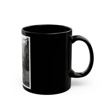 Terry Moore #710 - Vintage 1953 2-Piece B&W Full Body Swimsuit Cheesecake Photo (Vintage Female Icon) Black Coffee Mug-Go Mug Yourself