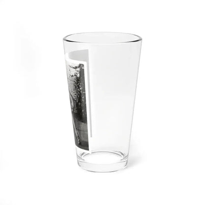 Terry Moore #710 - Vintage 1953 2-Piece B&W Full Body Swimsuit Cheesecake Photo (Vintage Female Icon) Pint Glass 16oz - Go Mug Yourself