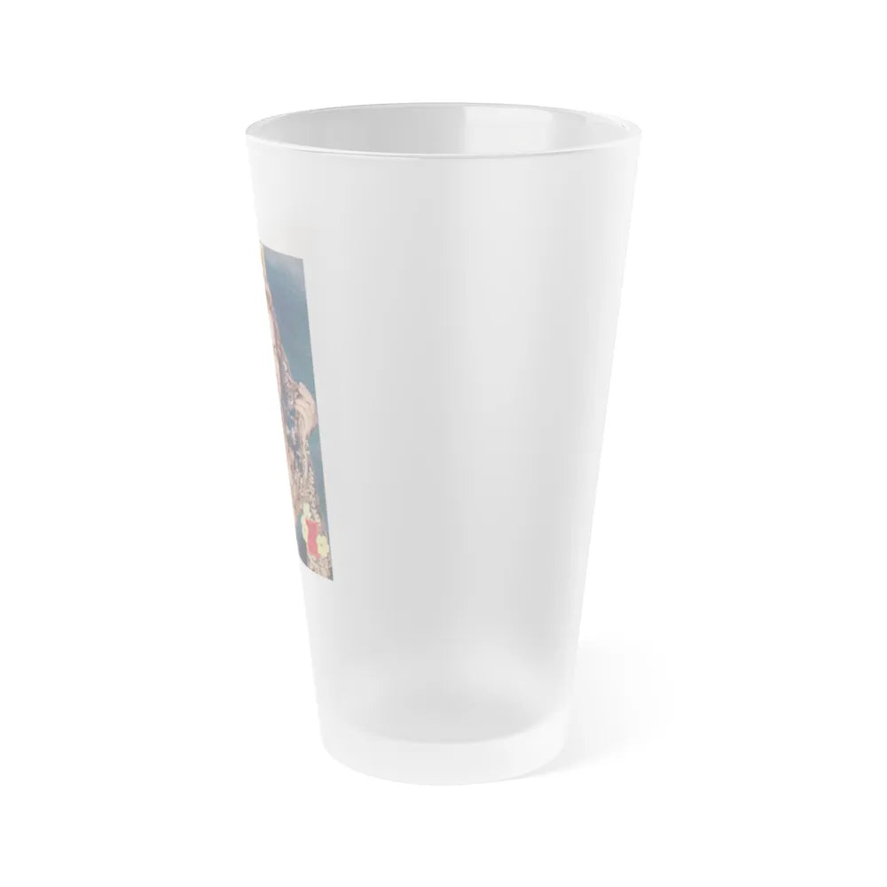 Terry Moore #713 - Mag. Cover (Vintage Female Icon) Frosted Pint Glass 16oz-Go Mug Yourself