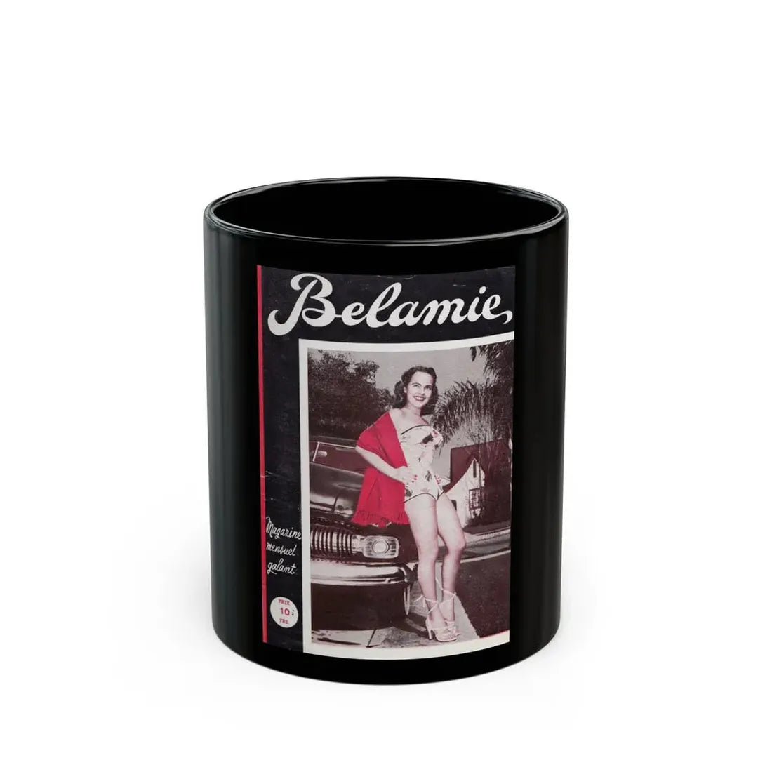 Terry Moore #714 - Mag. Cover (Vintage Female Icon) Black Coffee Mug 11oz - Go Mug Yourself