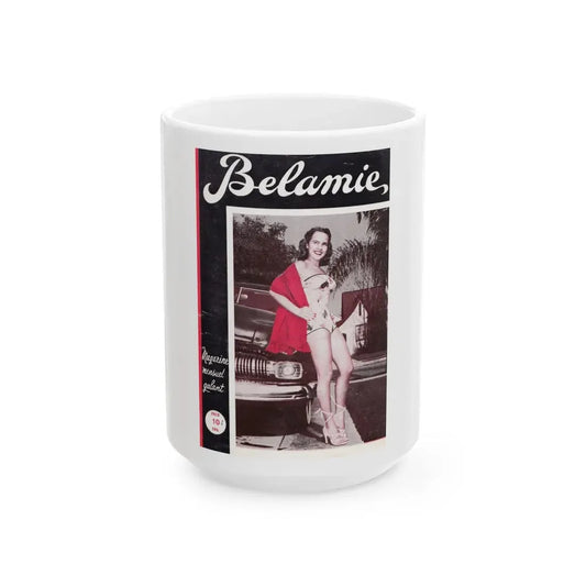 Terry Moore #714 - Mag. Cover (Vintage Female Icon) White Coffee Mug 15oz - Go Mug Yourself