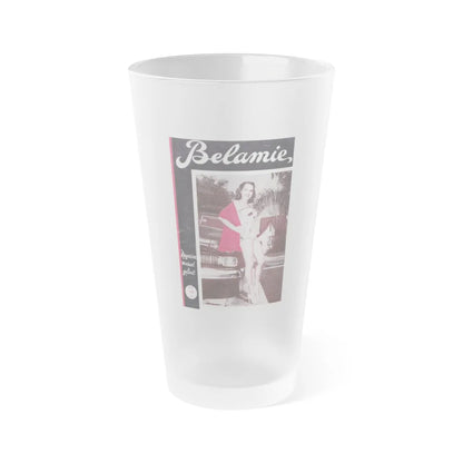 Terry Moore #714 - Mag. Cover (Vintage Female Icon) Frosted Pint Glass 16oz-16oz-Frosted-Go Mug Yourself