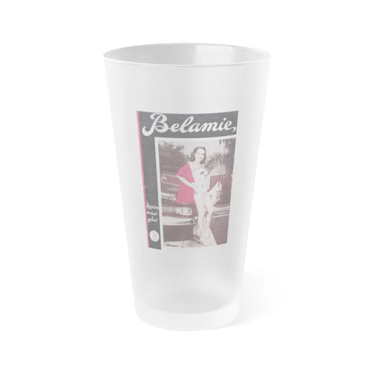 Terry Moore #714 - Mag. Cover (Vintage Female Icon) Frosted Pint Glass 16oz-16oz-Frosted-Go Mug Yourself