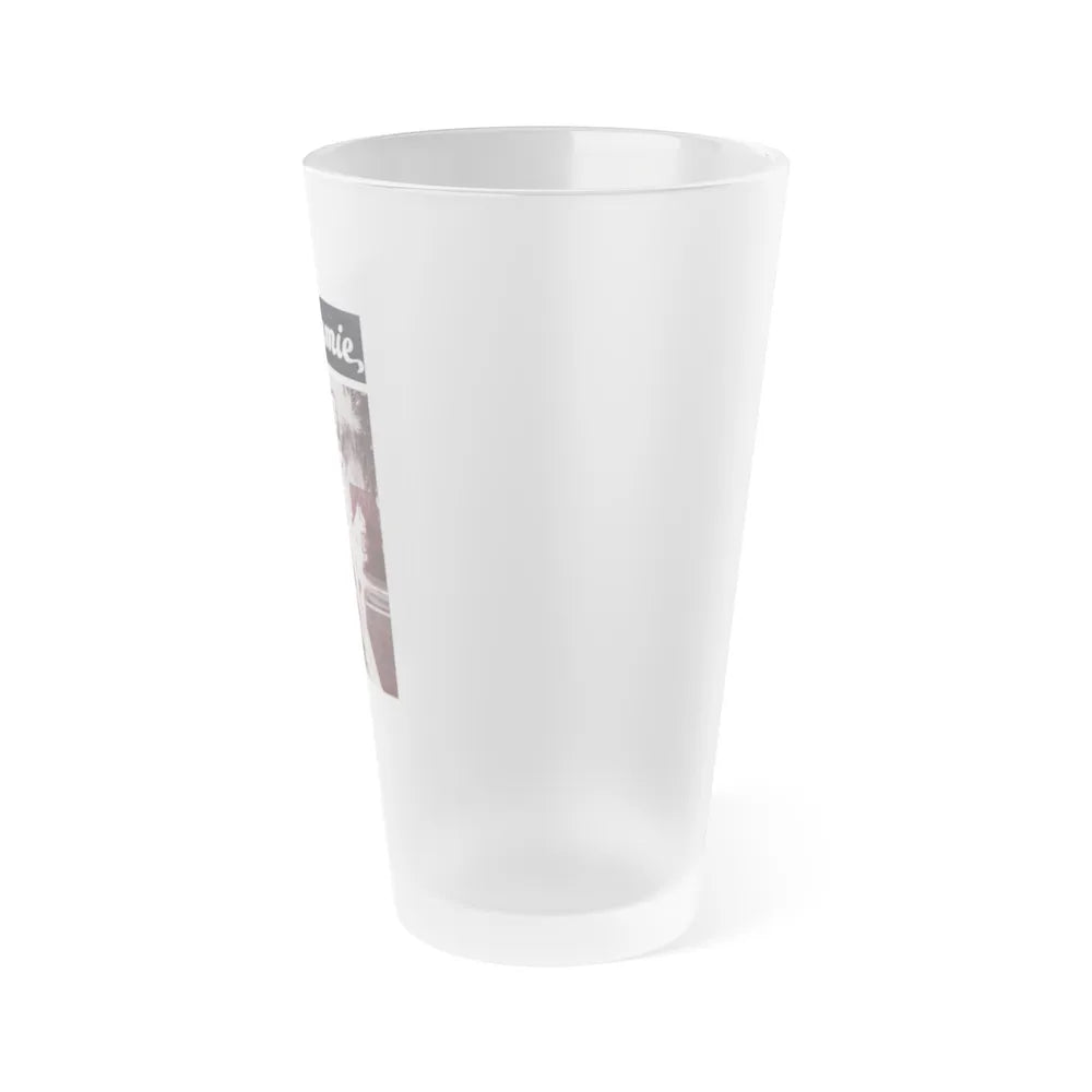 Terry Moore #714 - Mag. Cover (Vintage Female Icon) Frosted Pint Glass 16oz-Go Mug Yourself