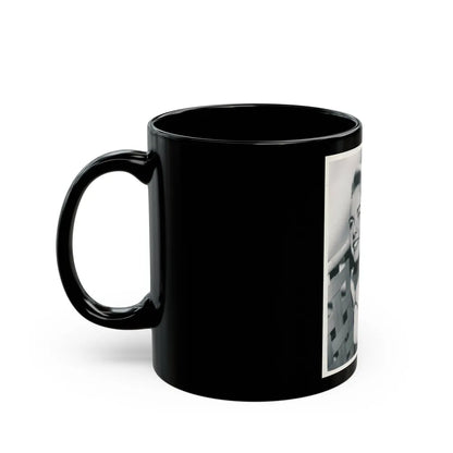 Terry Moore #716 (Vintage Female Icon) Black Coffee Mug-Go Mug Yourself