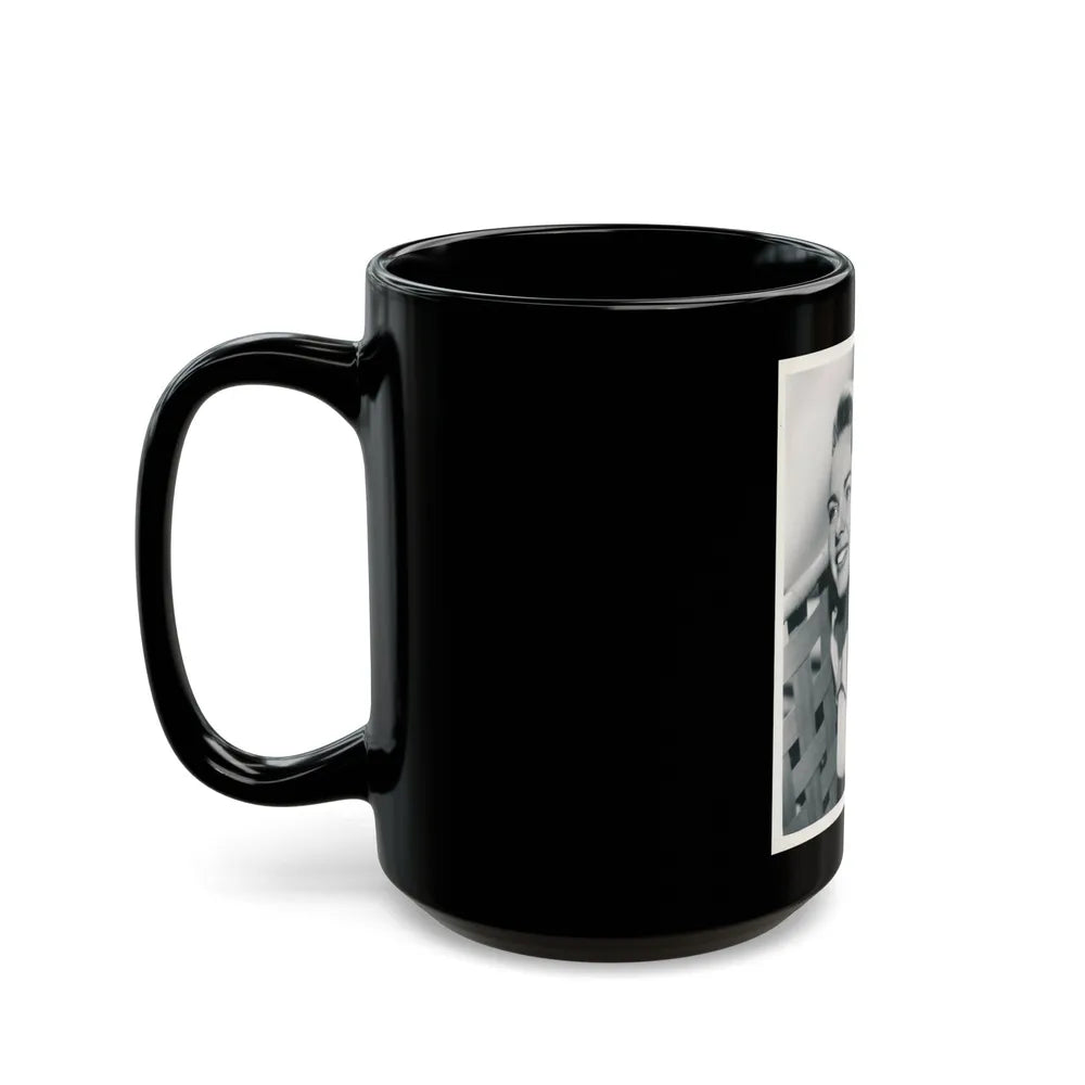 Terry Moore #7161 (Vintage Female Icon) Black Coffee Mug-Go Mug Yourself