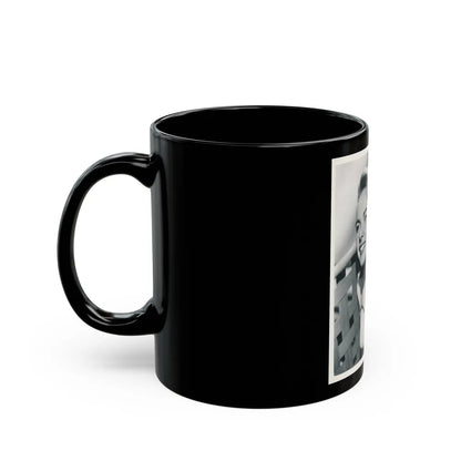 Terry Moore #7161 (Vintage Female Icon) Black Coffee Mug-Go Mug Yourself