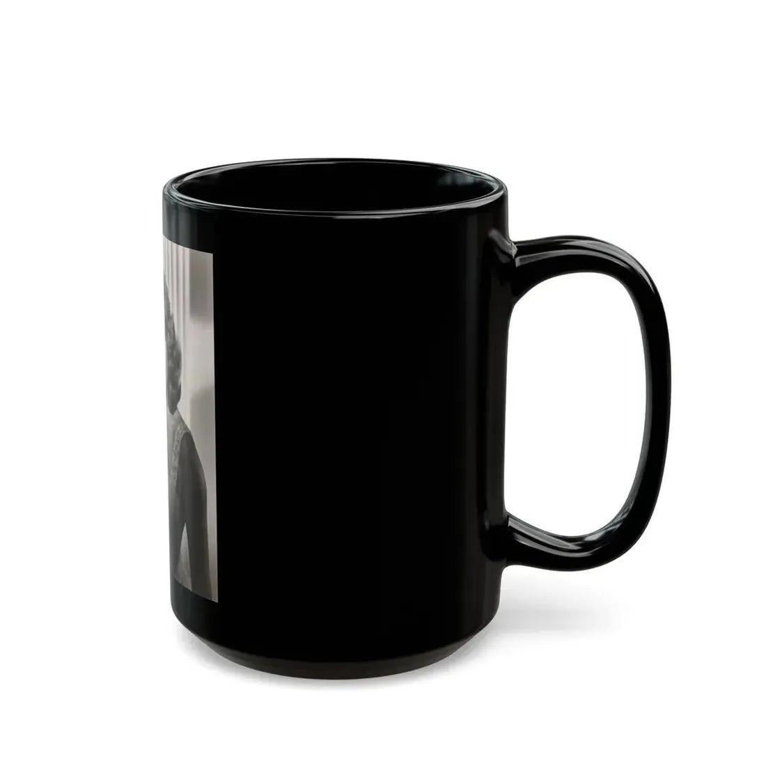 Terry Moore #718 - Head & Upper Body B&W Glamour Late 40's or 50's Vintage Photo1 (Vintage Female Icon) Black Coffee Mug - Go Mug Yourself