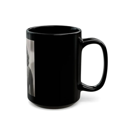 Terry Moore #718 - Head & Upper Body B&W Glamour Late 40's or 50's Vintage Photo1 (Vintage Female Icon) Black Coffee Mug - Go Mug Yourself