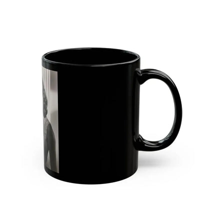 Terry Moore #718 - Head & Upper Body B&W Glamour Late 40's or 50's Vintage Photo1 (Vintage Female Icon) Black Coffee Mug - Go Mug Yourself