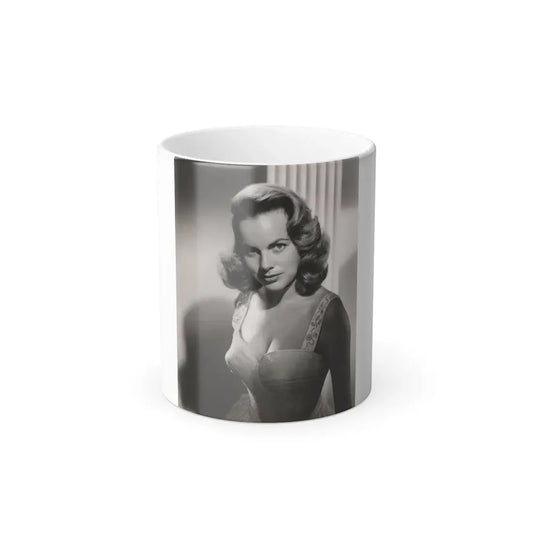 Terry Moore #718 - Head & Upper Body B&W Glamour Late 40's or 50's Vintage Photo1 (Vintage Female Icon) Color Changing Mug 11oz Default Title 11oz - Go Mug Yourself