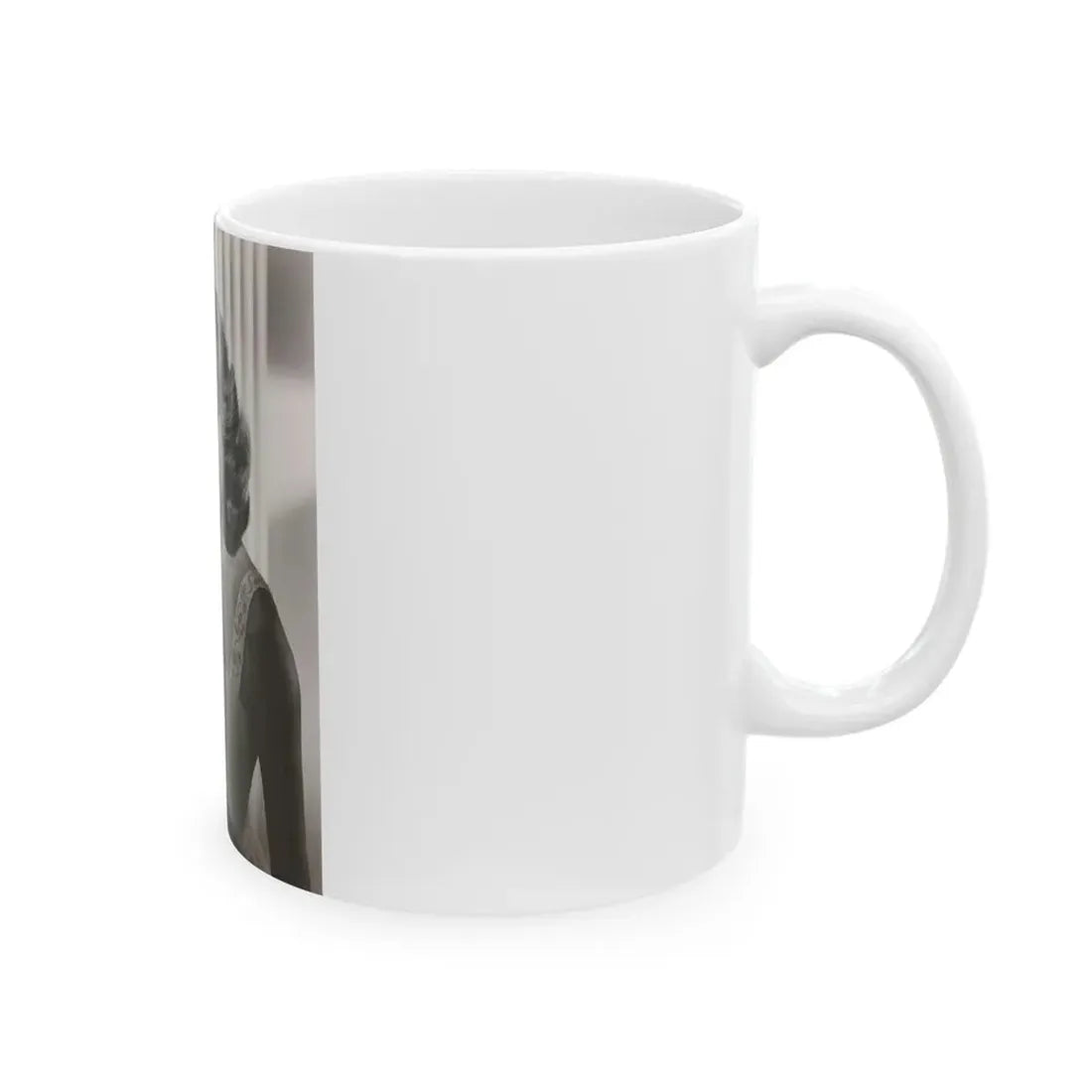 Terry Moore #718 - Head & Upper Body B&W Glamour Late 40's or 50's Vintage Photo1 (Vintage Female Icon) White Coffee Mug - Go Mug Yourself