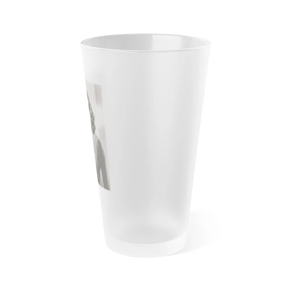 Terry Moore #718 - Head & Upper Body B&W Glamour Late 40's or 50's Vintage Photo1 (Vintage Female Icon) Frosted Pint Glass 16oz-Go Mug Yourself