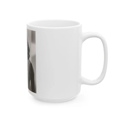Terry Moore #718 - Head & Upper Body B&W Glamour Late 40's or 50's Vintage Photo1 (Vintage Female Icon) White Coffee Mug-Go Mug Yourself