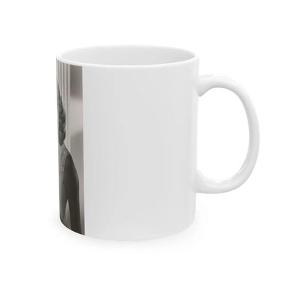 Terry Moore #718 - Head & Upper Body B&W Glamour Late 40's or 50's Vintage Photo1 (Vintage Female Icon) White Coffee Mug-Go Mug Yourself