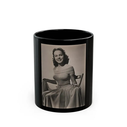 Terry Moore #719 - 7x9 Head & Glamour Upper Body & Waist Shot Circa Early 50's Vintage Photo (Vintage Female Icon) Black Coffee Mug 11oz - Go Mug Yourself