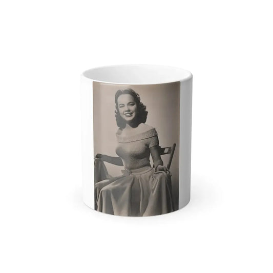 Terry Moore #719 - 7x9 Head & Glamour Upper Body & Waist Shot Circa Early 50's Vintage Photo (Vintage Female Icon) Color Changing Mug 11oz Default Title 11oz - Go Mug Yourself