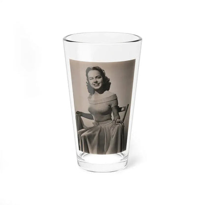 Terry Moore #719 - 7x9 Head & Glamour Upper Body & Waist Shot Circa Early 50's Vintage Photo (Vintage Female Icon) Pint Glass 16oz 16oz - Go Mug Yourself