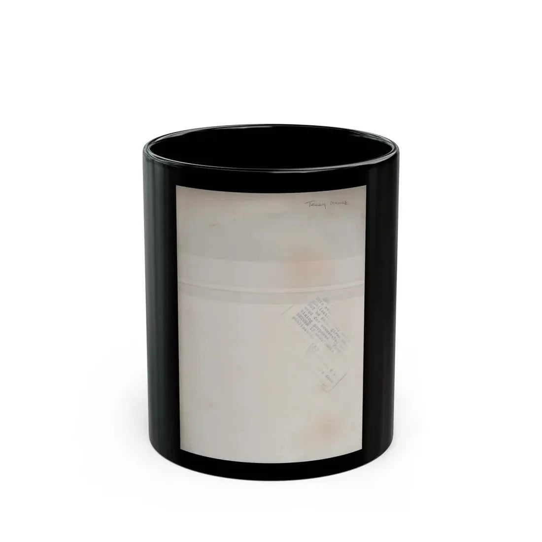 Terry Moore #719 - 7x9 Head & Glamour Upper Body & Waist Shot Circa Early 50's Vintage Photo1 (Vintage Female Icon) Black Coffee Mug 11oz - Go Mug Yourself