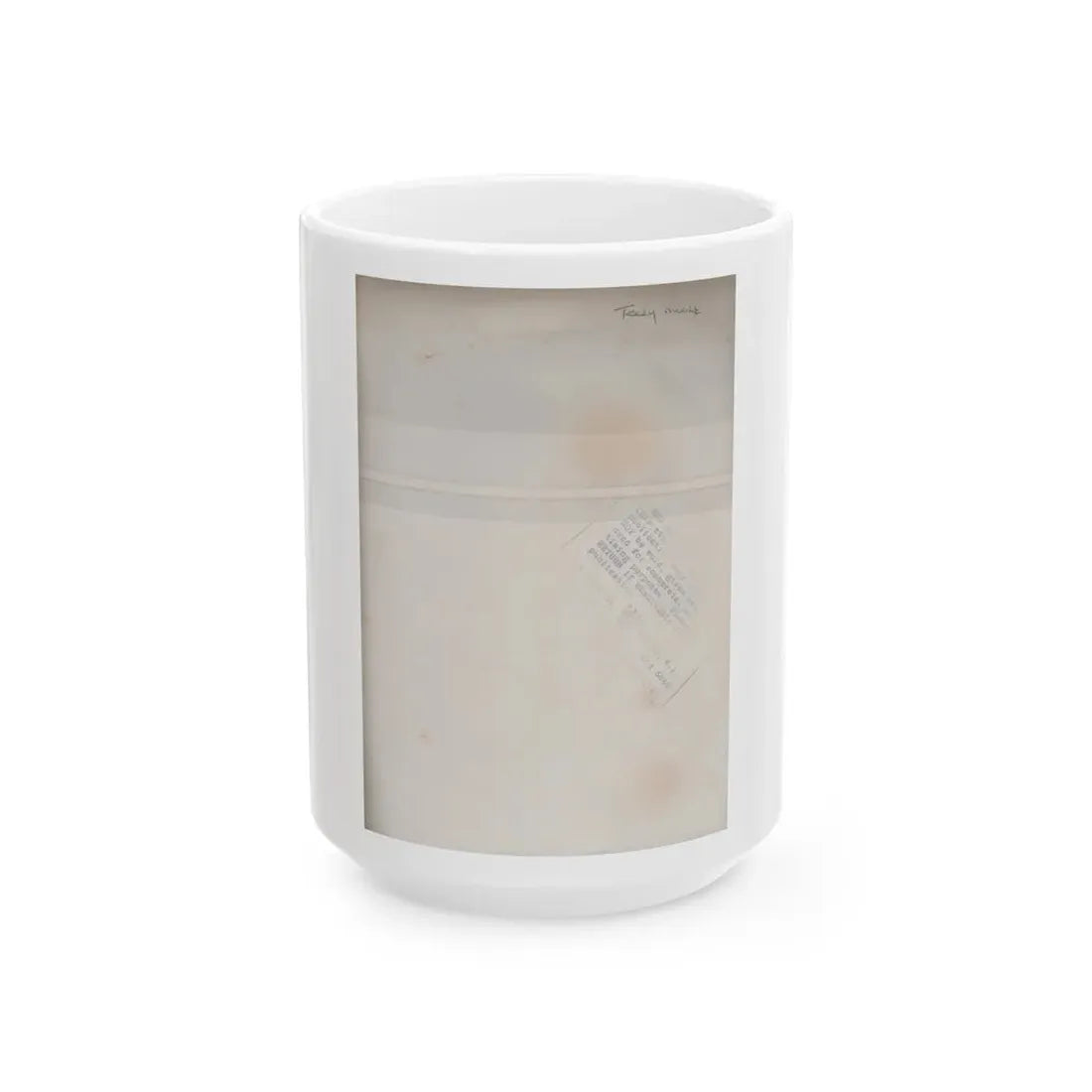 Terry Moore #719 - 7x9 Head & Glamour Upper Body & Waist Shot Circa Early 50's Vintage Photo1 (Vintage Female Icon) White Coffee Mug 15oz - Go Mug Yourself