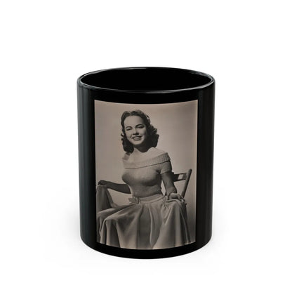 Terry Moore #719 - 7x9 Head & Glamour Upper Body & Waist Shot Circa Early 50's Vintage Photo (Vintage Female Icon) Black Coffee Mug-11oz-Go Mug Yourself