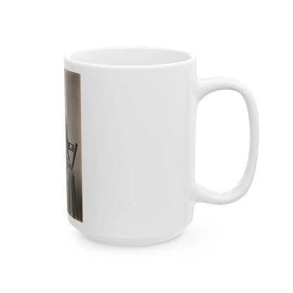 Terry Moore #719 - 7x9 Head & Glamour Upper Body & Waist Shot Circa Early 50's Vintage Photo (Vintage Female Icon) White Coffee Mug-Go Mug Yourself