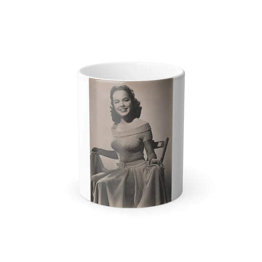 Terry Moore #719 - 7x9 Head & Glamour Upper Body & Waist Shot Circa Early 50's Vintage Photo (Vintage Female Icons) Color Changing Mug 11oz-11oz-Go Mug Yourself