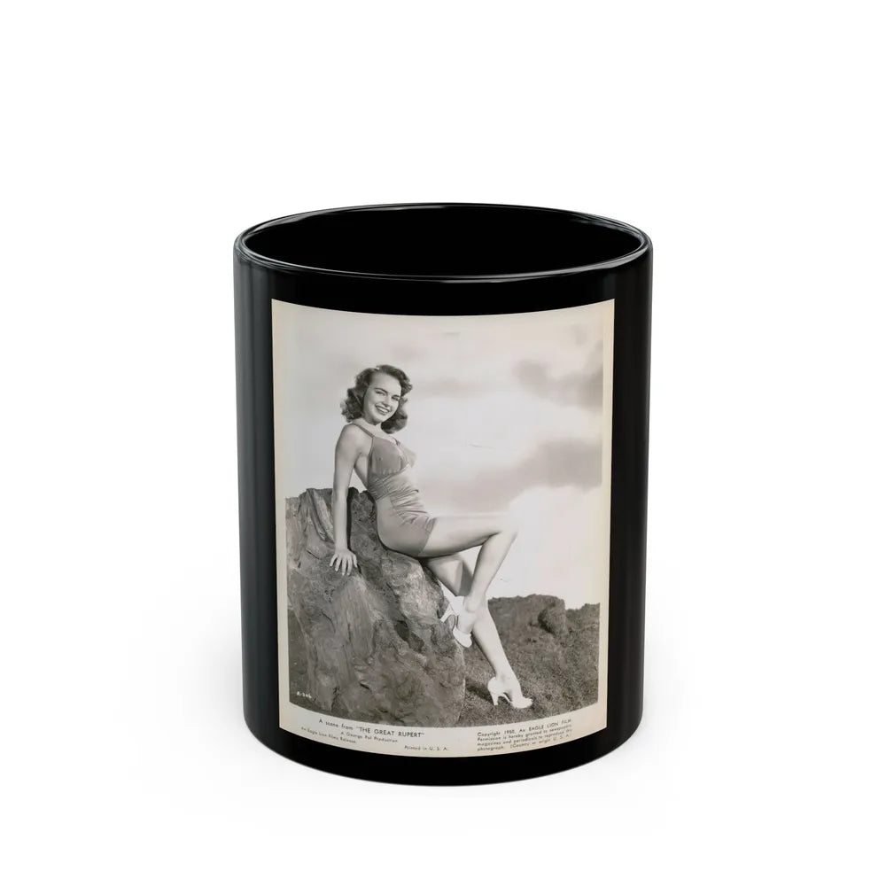 Terry Moore #721 (Vintage Female Icon) Black Coffee Mug-11oz-Go Mug Yourself