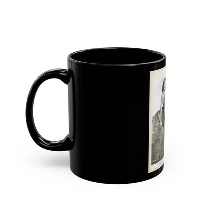 Terry Moore #721 (Vintage Female Icon) Black Coffee Mug-Go Mug Yourself