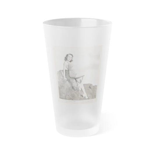 Terry Moore #721 (Vintage Female Icon) Frosted Pint Glass 16oz-16oz-Frosted-Go Mug Yourself