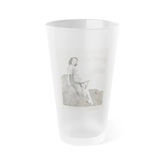 Terry Moore #721 (Vintage Female Icon) Frosted Pint Glass 16oz 16oz Frosted - Go Mug Yourself