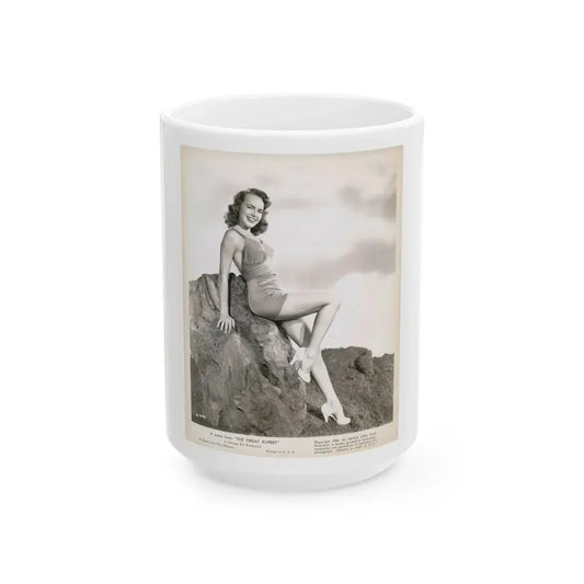 Terry Moore #721 (Vintage Female Icon) White Coffee Mug 15oz - Go Mug Yourself