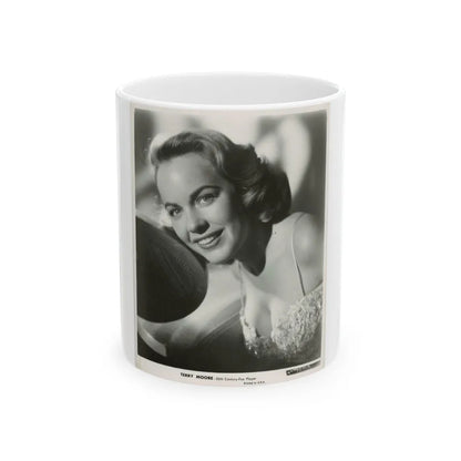 Terry Moore #722 (Vintage Female Icon) White Coffee Mug-11oz-Go Mug Yourself