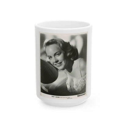 Terry Moore #722 (Vintage Female Icon) White Coffee Mug-15oz-Go Mug Yourself