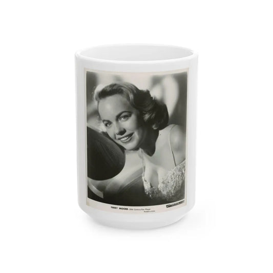 Terry Moore #722 (Vintage Female Icon) White Coffee Mug-15oz-Go Mug Yourself
