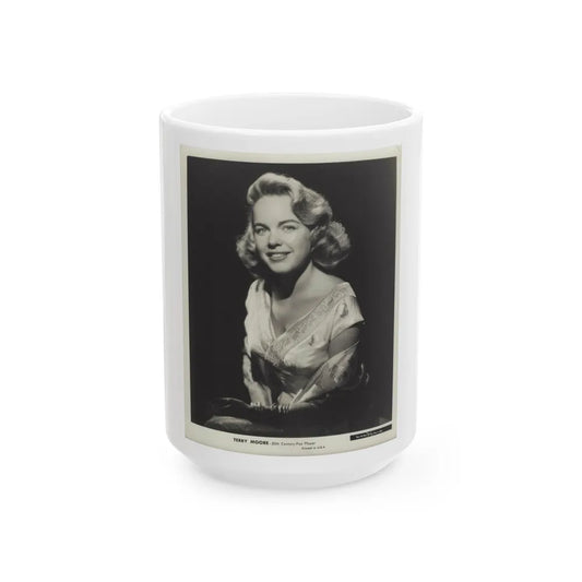 Terry Moore #723 (Vintage Female Icon) White Coffee Mug-15oz-Go Mug Yourself