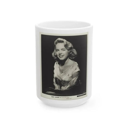 Terry Moore #723 (Vintage Female Icon) White Coffee Mug 15oz - Go Mug Yourself