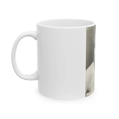 Terry Moore #724 - Head & Upper Body B&W Glamour 50's Vintage Photo (Vintage Female Icon) White Coffee Mug-Go Mug Yourself