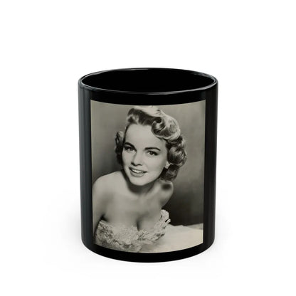 Terry Moore #724 - Head & Upper Body B&W Glamour 50's Vintage Photo1 (Vintage Female Icon) Black Coffee Mug-11oz-Go Mug Yourself