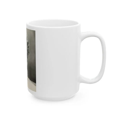 Terry Moore #724 - Head & Upper Body B&W Glamour 50's Vintage Photo1 (Vintage Female Icon) White Coffee Mug-Go Mug Yourself