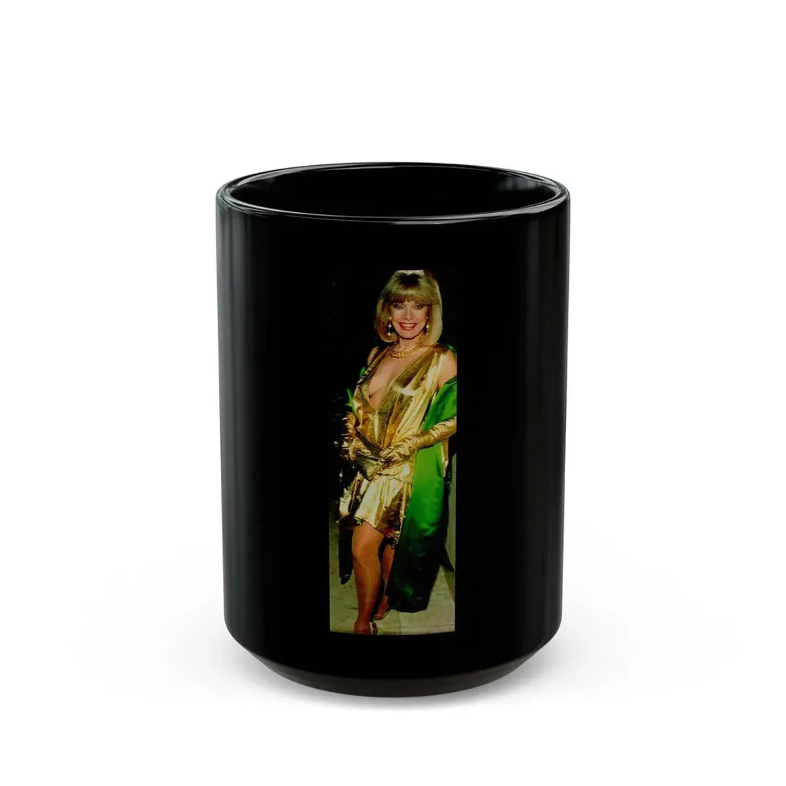 Terry Moore #727 (Vintage Female Icon) Black Coffee Mug 15oz - Go Mug Yourself