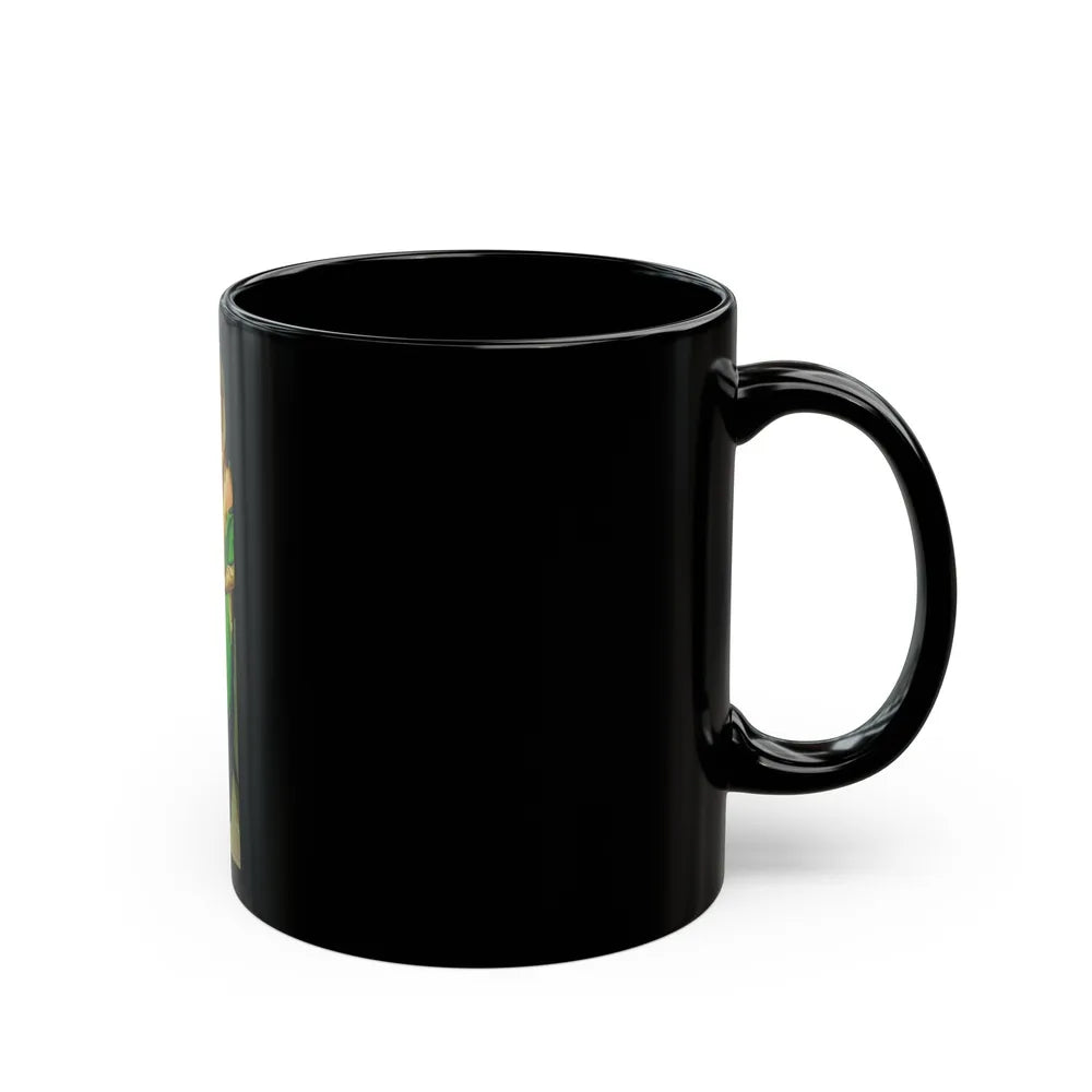 Terry Moore #727 (Vintage Female Icon) Black Coffee Mug-Go Mug Yourself