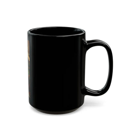 Terry Moore #728 (Vintage Female Icon) Black Coffee Mug-Go Mug Yourself