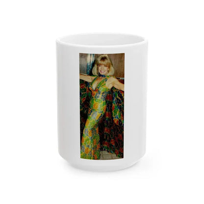 Terry Moore #728 (Vintage Female Icon) White Coffee Mug 15oz - Go Mug Yourself